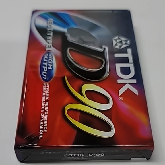 Audio Cassette Tape Blank IECI Type I High Output NEW Sealed (1) One TDK D90 - Picture 4 of 6